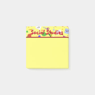 Post-it® Études sociales à l'école personnalisables