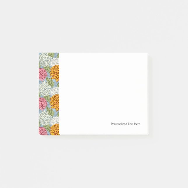 Post-it® Excellent motif avec des chrysanthèmes (Devant)