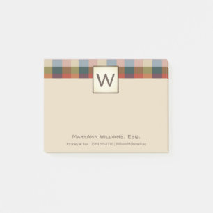 Post-it® Exécutif professionnel avec nom et monogramme