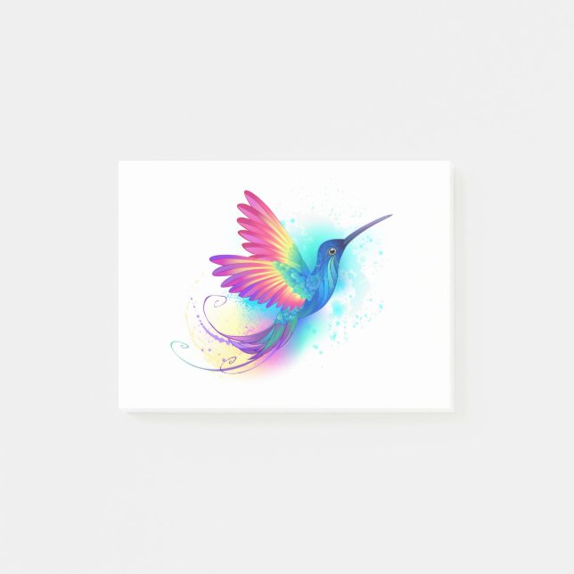 Post-it® Exotic Rainbow Hummingbird (Devant)