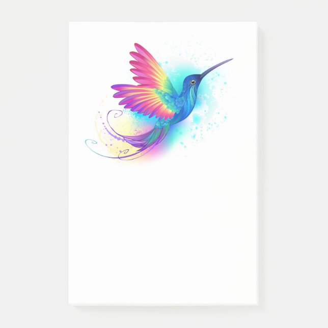 Post-it® Exotic Rainbow Hummingbird (Devant)