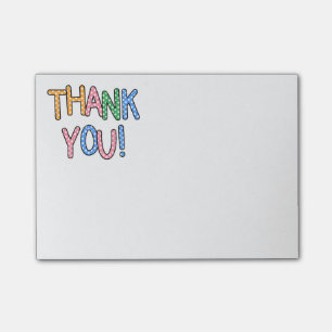 Post-it® Expression des textes de point de polka de Merci