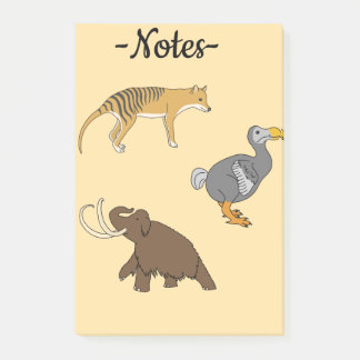 Post-it® Extinct Animals 