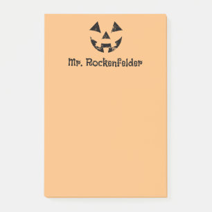 Post-it® Face de citrouille Jack-o-lanterne personnalisée H