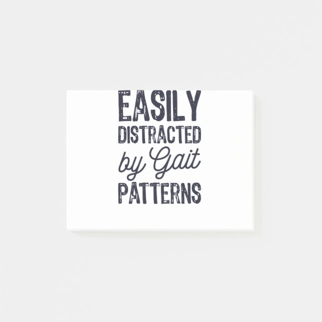 Post-it® Facilement Distrait Par Les Motifs Gait (Devant)