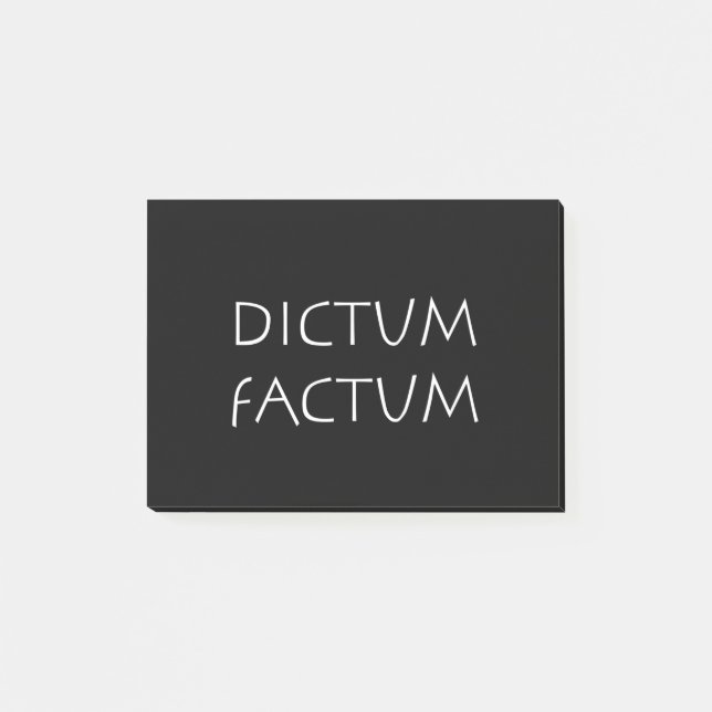 Post-it® Factum dictum (Devant)