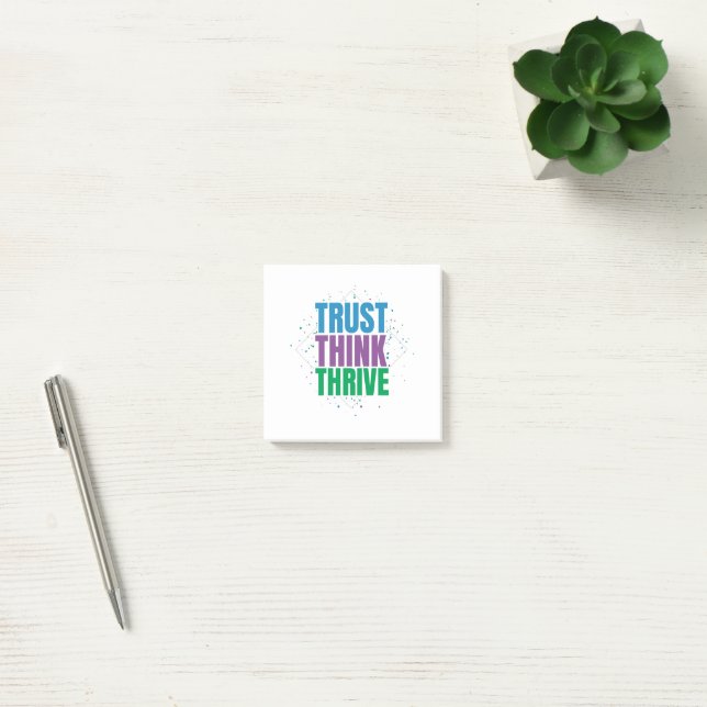 Post-it® Faire Confiance Penser Prospérer – Conception de c (Bureau)