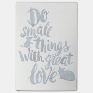 Post-it® Faire des petites choses avec un grand amour
