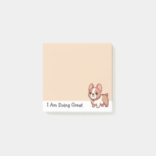Post-it® Faisant une excellente bouledogue français