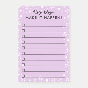 Post-it® Faites-le se produire des griffonnages d'étoile e