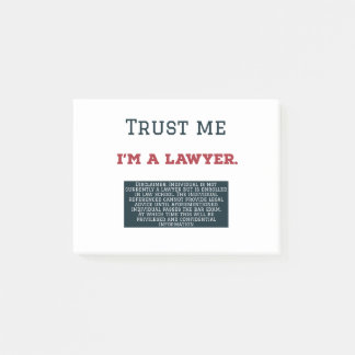 Post-it® Faites-moi confiance je suis un avocat