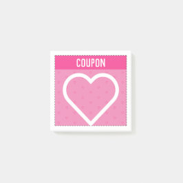 Post-it® Faites vos propres coupons | Coeurs roses