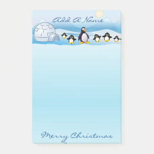 Post-it® Famille de manchots et igloo