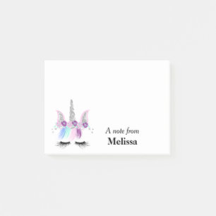 Post-it® Fancy Unicorn Visage personnalisé