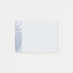 Post-it® Fantaisie dynamique Abstrait Tons bleus Art fracta