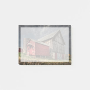Post-it® Farms Red Wooden Barn in Michigan