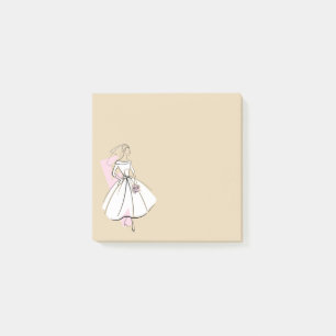 Post-it® Fashion Bride Neutral note carré