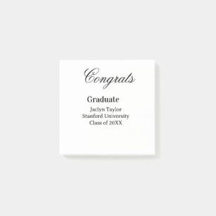 Post-it® Félicitations diplôme nom université nom promotion
