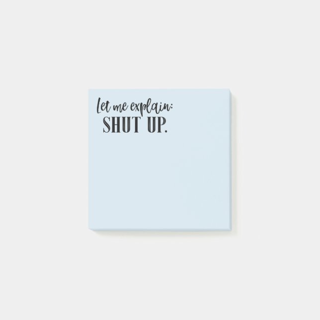 Post-it® Fermer Funny Snarky Fournitures de bureau Insult J (Devant)