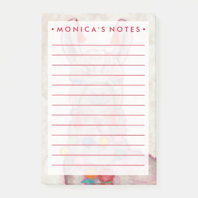 Post-it® Festival de l'aquarelle Llama (Devant)