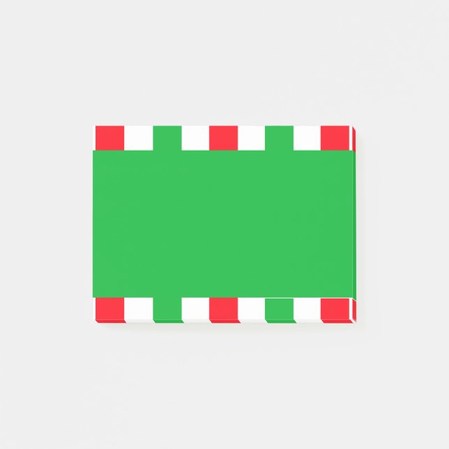 Post-it® Fête des Grandes Blancs rouges de Noël (Devant)