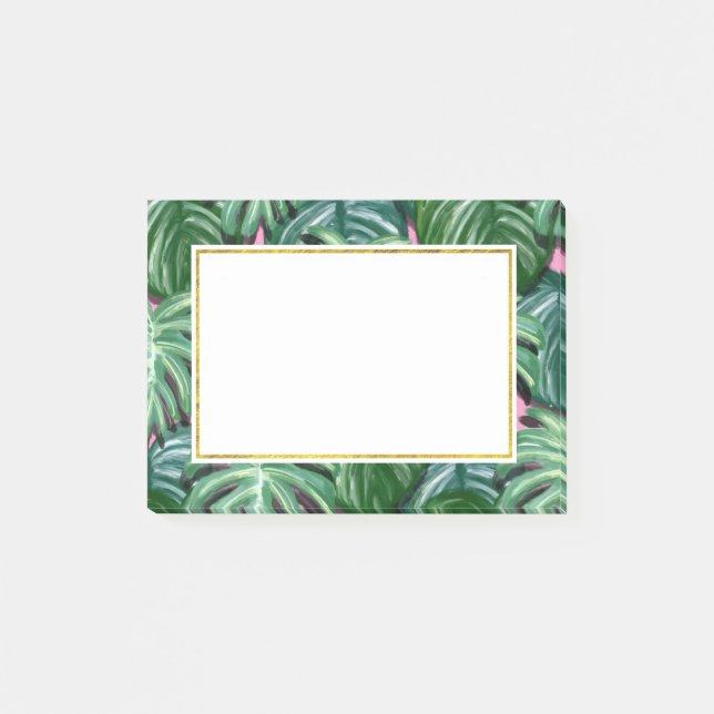 Post-it® Feuillage Feuille tropical vert & vert (Devant)