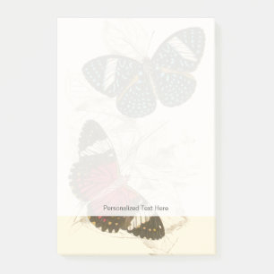 Post-it® Feuille de sépia avec les papillons colorés