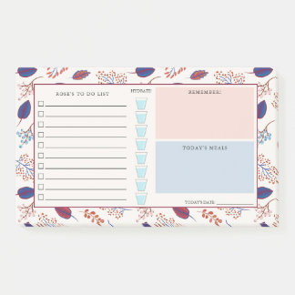 Post-it® Feuilles d'automne - Organisateur quotidien - Nom 