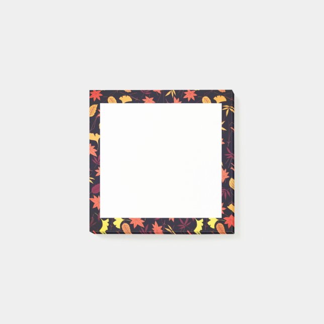 Post-it® Feuilles d'automne tombantes encadrées Post it Not (Devant)