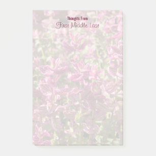 Post-it® Feuilles roses personnalisés sur les échelles Pl