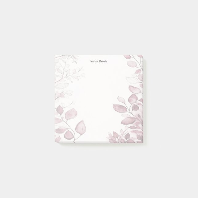 Post-it® Feuilles rouges modernes poster des notes (Devant)