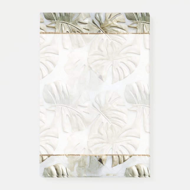 Post-it® Feuilles tropicaux Gold Green (Devant)