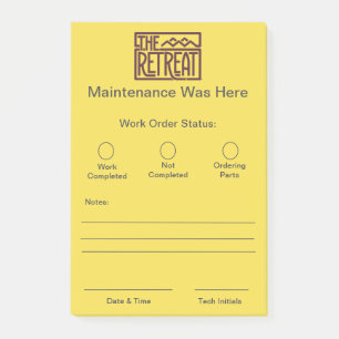 Post-it® Feuillets d'ordre de travail