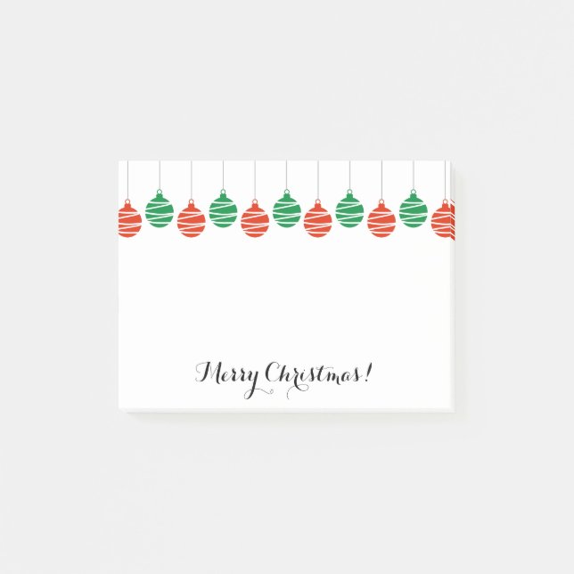 Post-it® Feux à billes de Noël personnalisées (Devant)