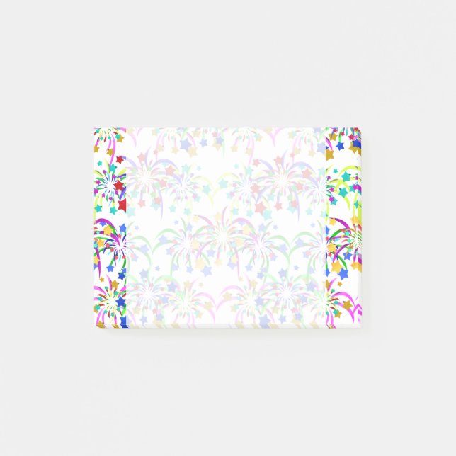 Post-it® Feux d'artifice et étoiles (Devant)