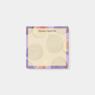 Post-it® Figuier Violet Peint à la Main de Style Rustique