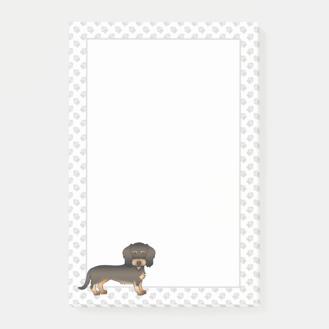 Post-it® Fil de sanglier Haired Dachshund Dessin dessiné Ch (Devant)