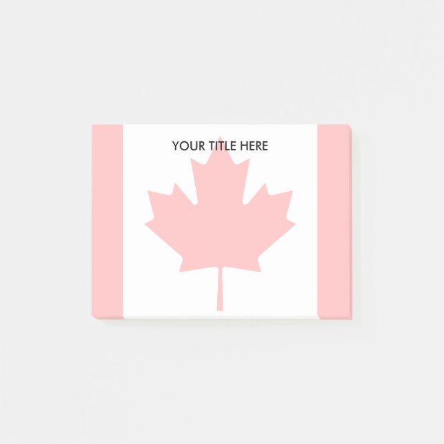 Post-it® Filigrane canadienne de drapeau de feuille d'érabl (Devant)