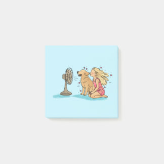 Post-it® Fille au Ventail d'Or