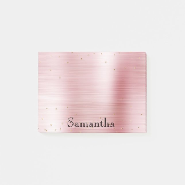 Post-it® Fille Blush Glam Rose Gold Sparkle Confetti (Devant)
