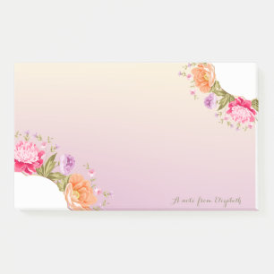 Post-it® Fille Chic Design Floral - Personnalisé