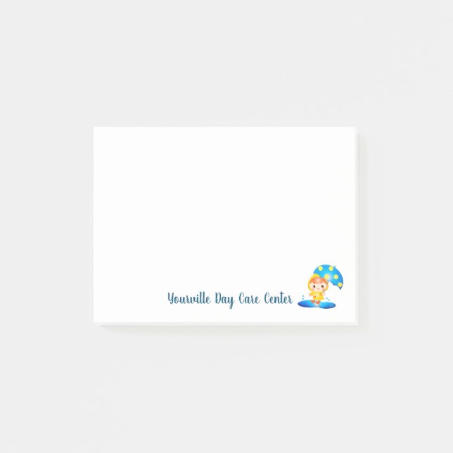 Post-it® Fille dansant sous la pluie (Devant)