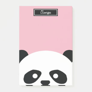 Post-it® Filles Panda Personnalisé Ours Animaux Enfants Kaw