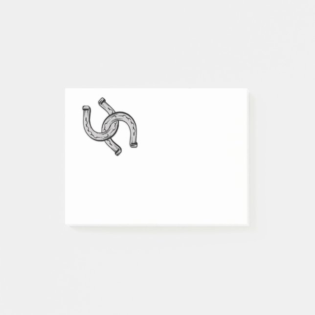 Post-it® Fils de cheval en noir (Devant)