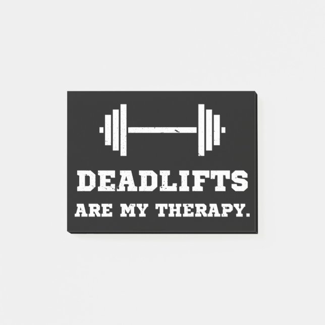 Post-it® Fitness Deadlifts Is My Therapy (Devant)