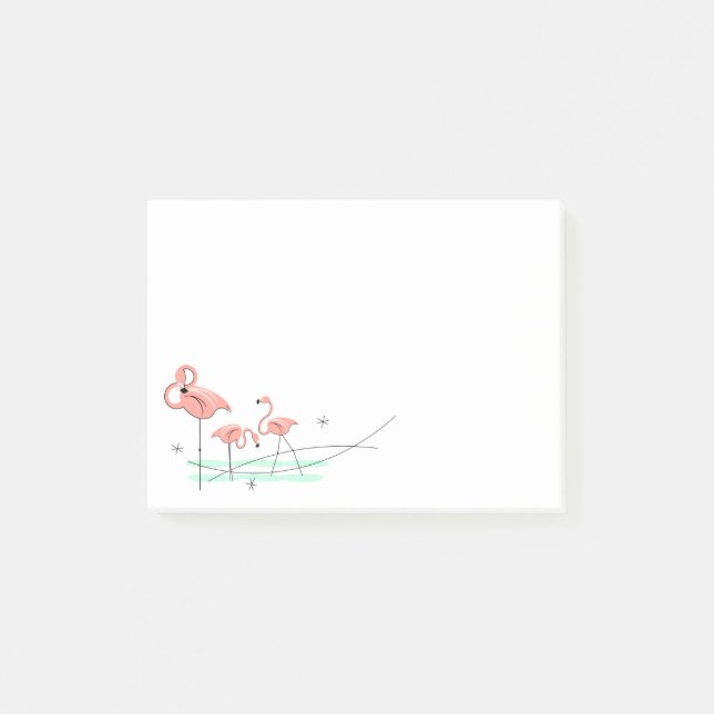 Post-it® Flamant rose Ocean Trio (Devant)