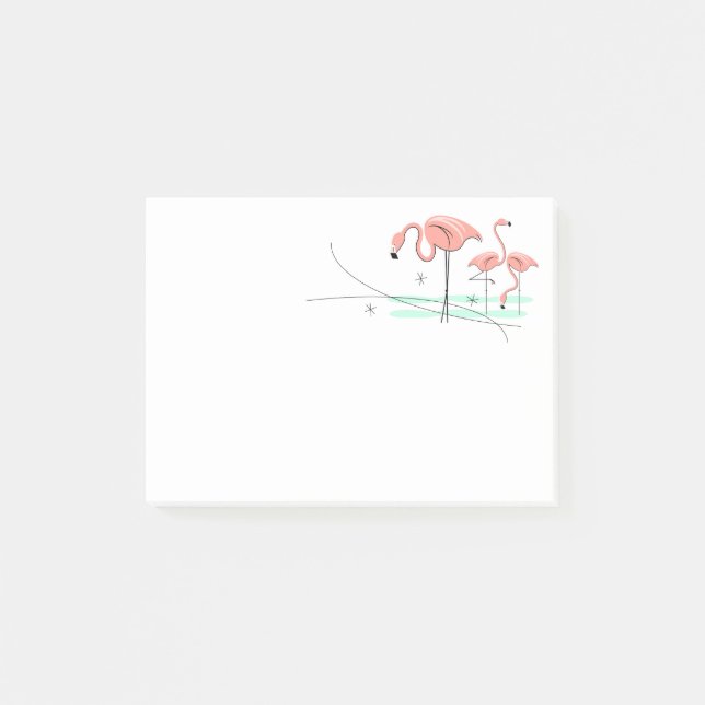 Post-it® Flamant rose Ocean Trio 3 (Devant)