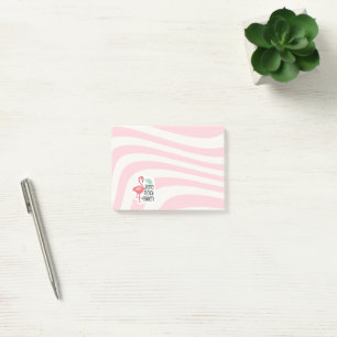 Post-it® Flamant rose rose ondulé