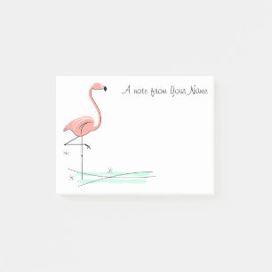 Post-it® Flamant rose "texte "