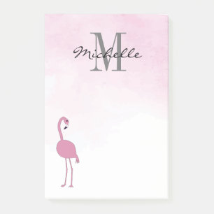 Post-it® Flamants roses roses Notes post-it personnalisées